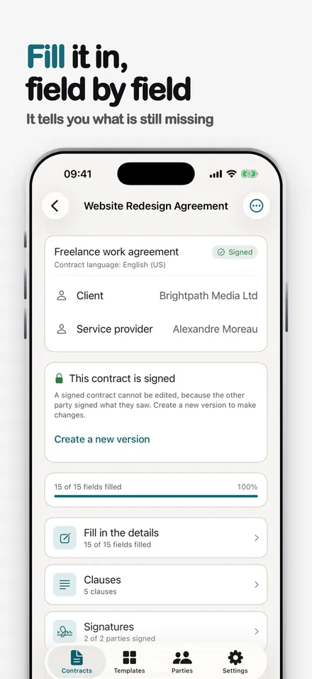 Klauz Contracts & Signing screenshot 4