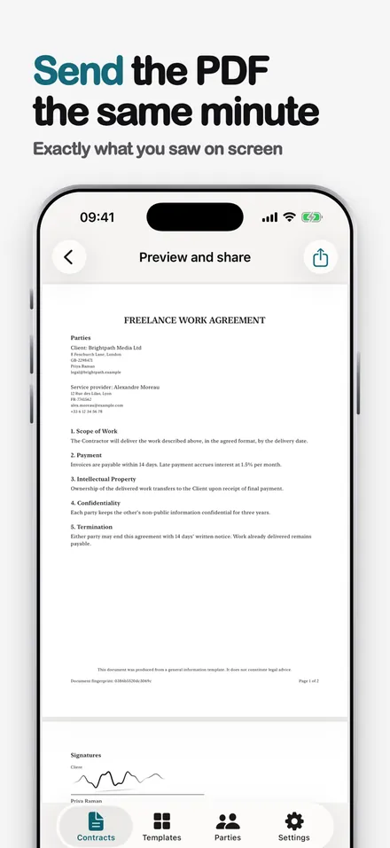 Klauz Contracts & Signing screenshot 6