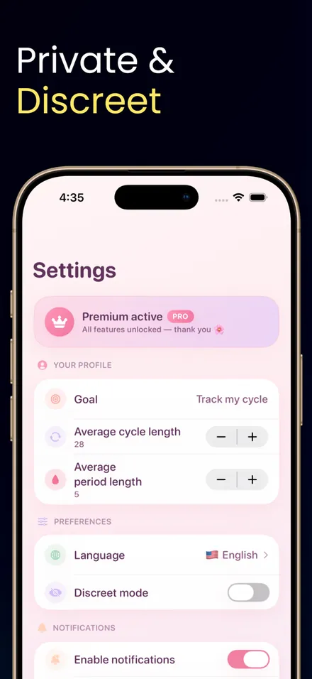 Lunara: Period Tracker screenshot 5