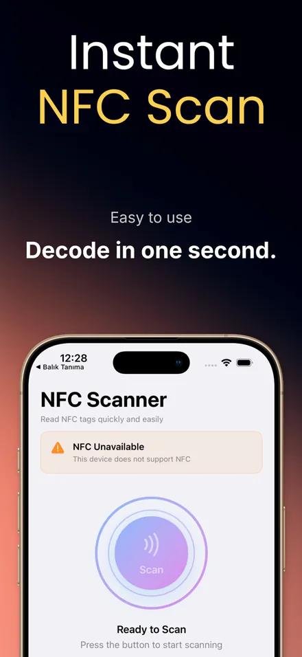 NFC Reader Scanner Tool screenshot 1