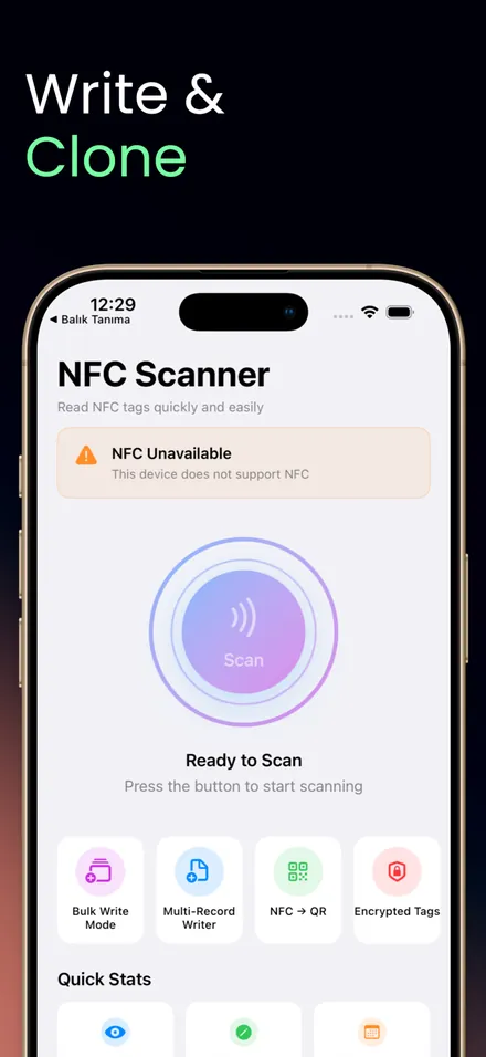 NFC Reader Scanner Tool screenshot 2