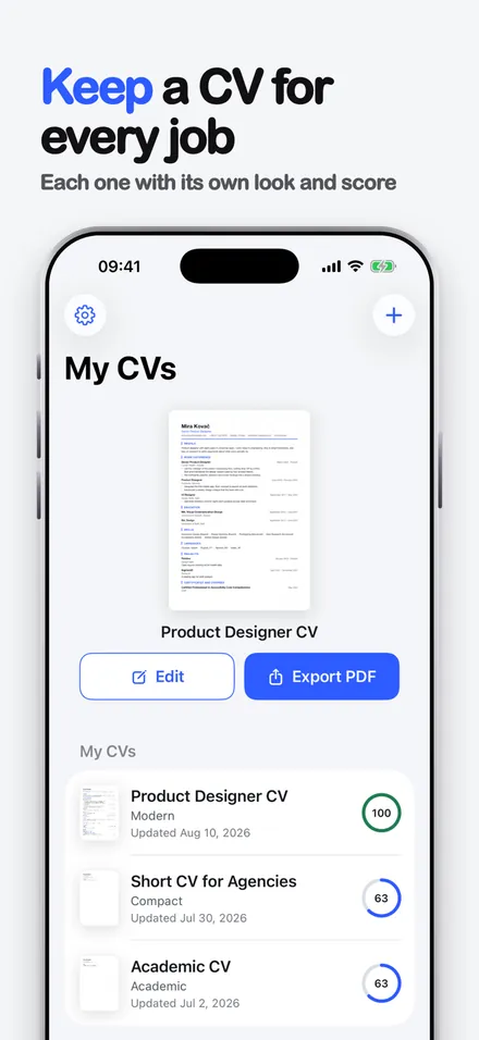 Resuma CV & Cover Letters screenshot 2