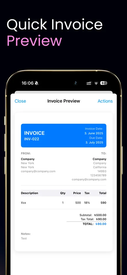 Simplio Invoice Generator screenshot 3