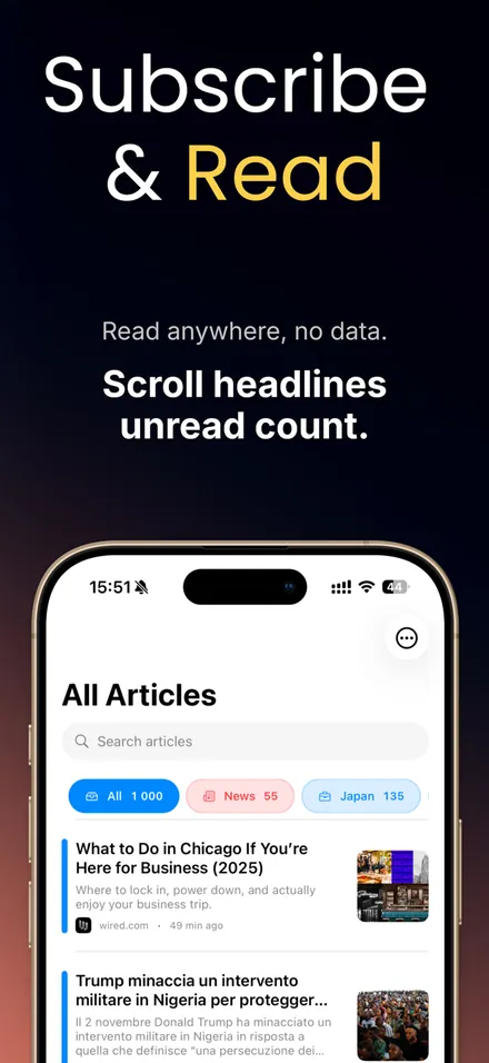Simplio RSS Reader screenshot 1