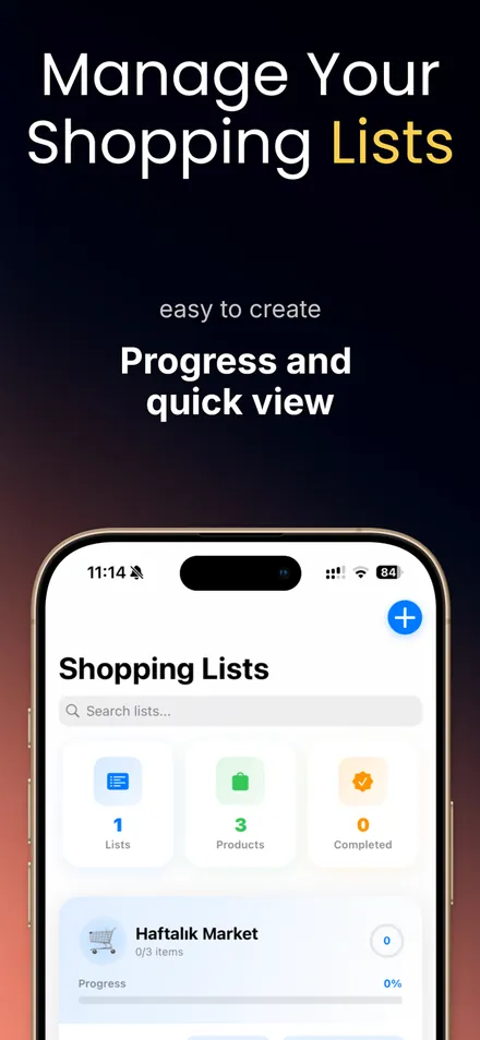 Simplio Shopping List Planner screenshot 1