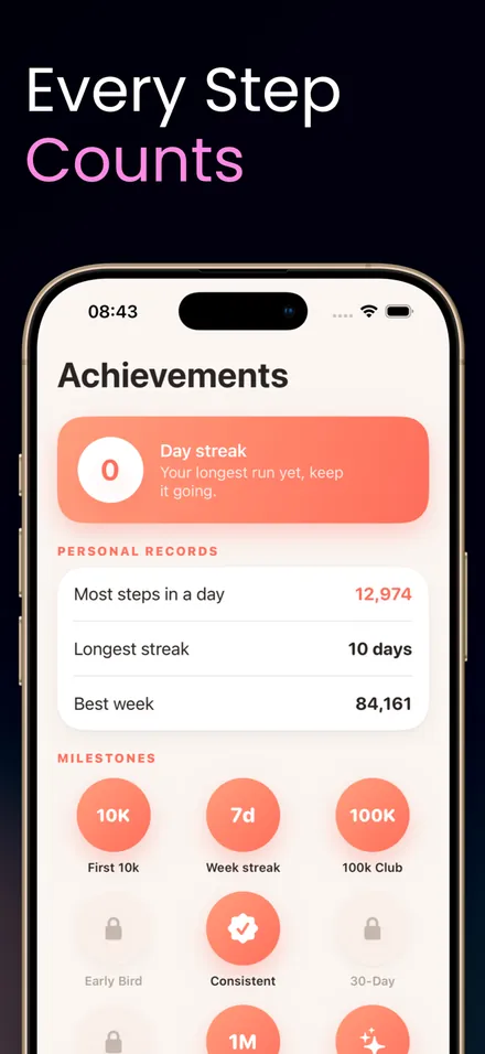 Steps Tracker: StepLog screenshot 3