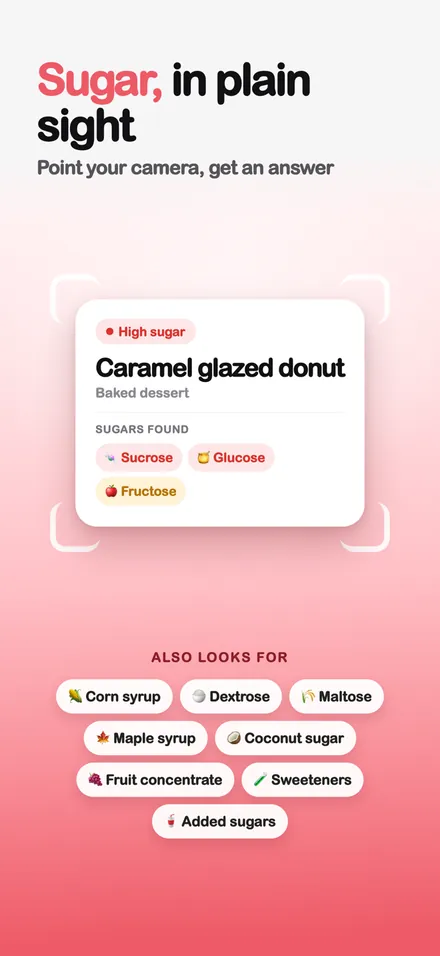 SugarLens Sugar Content AI screenshot 1